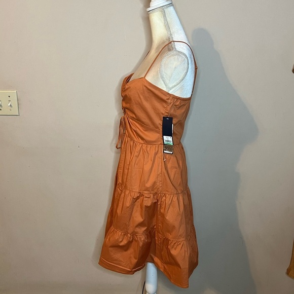 💃🏻RACHEL Rachel Roy Orange Ruffled Tie Front Sundress - Picture 4 of 7